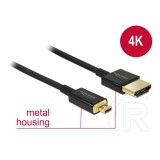 Delock HDMI with Ethernet 3D 4K kábel A - Micro-D 2 m
