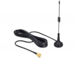 DELOCK ISM 433 MHz antenna SMA 3 dBi mindenirányú, mágneses talp - fekete 88877