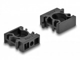 Delock Kábel borító tartó záróklippel 13 mm 8 db. fekete (60482)
