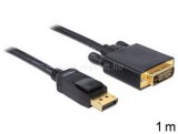 Delock kábel Displayport 1.1 male to DVI 24+1 male, 1m (DL82590)
