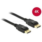 Delock kábel Displayport 1.2 male/male összekötő 4K, 2m, fekete (DL83806)
