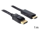 Delock kábel Displayport 1.2 male to HDMI male, 1m (DL82586)