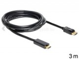Delock kábel Displayport 1.2 male to HDMI male, 3m (DL82435)