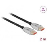 Delock kábel Displayport 1.4 male/male összekötő 8K 60Hz, 2m (DL87041)