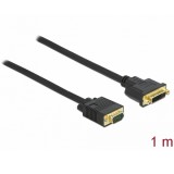 Delock Kábel DVI 24+5 csatlakozódugóval - VGA csatlakozódugóval 1 m