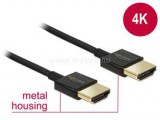 Delock kábel HDMI male/male összekötő 3D 4K Slim Premium, 1m (DL84771)