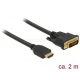 Delock kábel HDMI male to DVI 24+1 male kétirányú, 2m (DL85654)