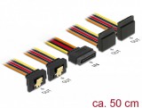 Delock kábel SATA 15 tűs tápkábel beépíthető funkcióval> 2 x SATA 15 tűs csatlakozóaljzat 30 cm (60159)
