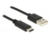 DELOCK kábel USB 2.0 Type-A male to USB 2.0 Type-C male, 0.5m 83326