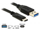 Delock kábel USB 3.1 Gen 2 Type-A male to Type-C male, 0.5m, fekete (DL83869)