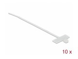 Delock Kábelkötöző címkével Hx 100 x Sz 2,5 mm, 10 darab fehér