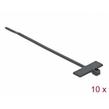 Delock Kábelkötöző címkével Hx 100 x Sz 2,5 mm, 10 darab fekete