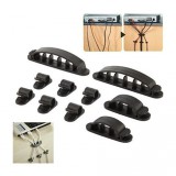 DeLock Kábeltartó 7 kábelrendező, 6db, fekete (18348)