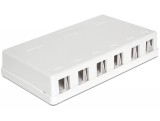 Delock Keystone falon kívüli doboz 6 port (86227)
