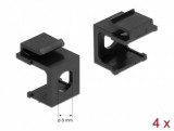 Delock Keystone fekete borító 8,0 mm-es lyukkal, 4 db. (86810)