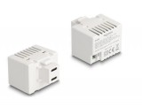 Delock Keystone Modul 2 x USB Type-C töltő porttal PD 20 W fehér (41479)