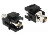 Delock Keystone modul, BNC anya - BNC anya, fekete (86351)
