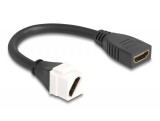 Delock Keystone modul HDMI kábel anya anya diagonális 8K 60 Hz 20 cm, fekete (90326)