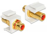 Delock Keystone modul RCA anya - anya, piros (86308)