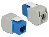Delock Keystone modul RJ45-aljzat - LSA Cat.6 UTP, kék (86343)