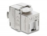 Delock Keystone modul RJ45 aljzat LSA Cat.6A, árnyékolt, szerszám nélküli, porvédő fedéllel