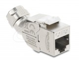 Delock Keystone modul RJ45 aljzat LSA, Cat.6A, szerszám nélküli, 45 -os hajlítású, árnyékolt