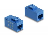 Delock Keystone modul, RJ45-aljzat - RJ45-aljzat, Cat.6A UTP kék (90642)