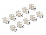Delock Keystone Modul RJ45 anya - LSA Cat.6A eszközmentes fehér 10 db-os szett (88119)