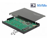 Delock Külso 2.5  doboz M.2 NVMe PCIe SSD-hez, mely USB 3.1 Gen 2 USB Type-C
