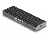 Delock Külső USB Type-C kombinált ház M.2 NVMe PCIe vagy SATA SSD eszközhöz - szerszám mentes