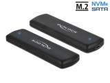 Delock Külső USB Type-C kombinált ház M.2 NVMe PCIe vagy SATA SSD eszközhöz - szerszám mentes