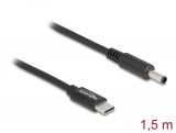 DeLock Laptop Charging Cable USB Type-C™ male to Dell 4,5 x 3,0mm 1,5m Black  87974