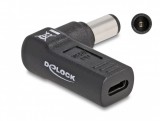 Delock Laptop töltőkábel adapter USB Type-C  anya - HP 7,4 x 5,0 mm apa 90  fokban hajlított