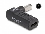 Delock Laptop töltőkábel adapter USB Type-C  anya - Sony 6,0 x 4,3 mm apa 90  fokban hajlított