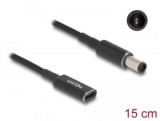Delock Laptop töltőkábel adapterkábel USB Type-C anya - HP 7,4 x 5,0 mm apa 15 cm (60032)