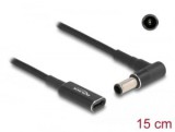 Delock Laptop töltőkábel adapterkábel USB Type-C anya - Sony 6,0 x 4,3 mm apa 15 cm (60043)