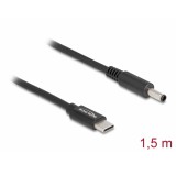 Delock Laptop töltőkábel USB Type-C  apa - Dell 4,5 x 3,0 mm apa