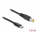 Delock Laptop töltőkábel USB Type-C  apa - IBM 7,9 x 5,5 mm apa
