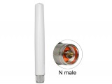 DeLock LoRa 868 MHz Antenna N plug 2.09 dBi omnidirectional fixed outdoor White 89637