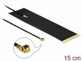 Delock LTE Antenna, MHF I csatlakozódugó, 1,9 - 3,9 dBi, 1.13 15 cm-es NYÁK-lap, belso öntapadós (12612)