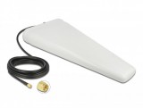 Delock LTE-antenna, SMA-csatlakozódugó, 9 - 11 dB kétirányú, csatlakozókábellel (RG-58, 5 m) fehér, kültéri (12002)