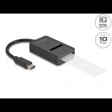Delock M.2 NVMe PCIe vagy SATA SSD USB-C 10 Gbps sebességgel converter (64198) (DL64198)