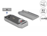 DeLock M.2 NVMe SSD Enclosure USB 40 Gbps tool free 42033