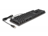 Delock Mechanikus USB játék klaviatúra 1,6 m vezetékkel fekete RGB megvilágítással (12115)