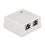 Delock Moduláris fali kimenet 2 Port Cat.6