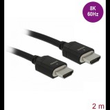 Delock Nagy sebességu HDMI kábel 48 Gbps 8K 60 Hz 2 m