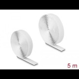 Delock Öntapadó tépőzáras szalag-szett 5m fehér (19062) (19062)