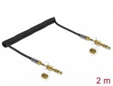 Delock Összecsavart kábelbővítmény 3,5 mm 3 tűs Sztereo Jack apa Sztereo Jack apa csavar adapterre (85837)