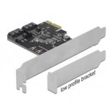 Delock PCI-E Bővítőkártya 2x SATA 6GB/s port (DL90431)