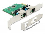 DeLock PCI Express x1 Card 2x RJ45 Gigabit LAN RTL8111 89999